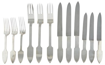 Lot 41 - Jean Després Silver Plated Flatware Service...