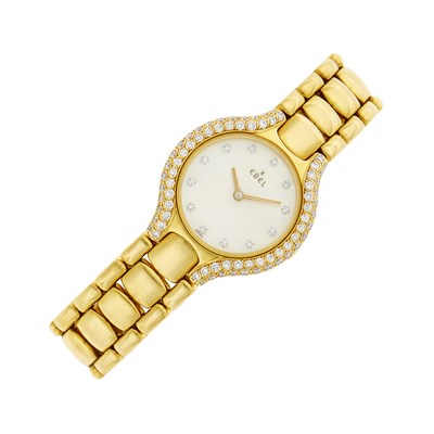 Lot 48 - Ebel Gold, Mother-of-Pearl and Diamond 'Beluga' Wristwatch, Ref. 866969
