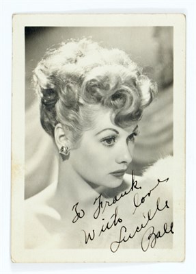 Lot 2010 - LUCILLE BALL (1911-1989) Inscribed photograph....