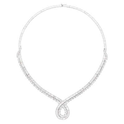 Lot 131 - Platinum and Diamond Necklace