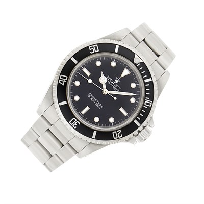 Lot 74 - Rolex Gentleman's Stainless Steel 'Submariner' Wristwatch, Ref. 14060