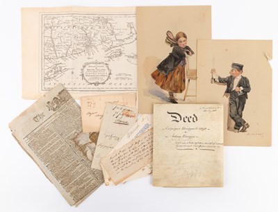 Lot 64 - Americana Group of Letters, Notes, Maps, Manuscripts etc.