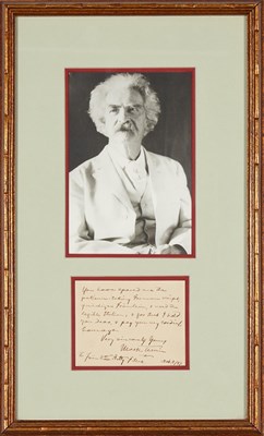 Lot 160 - The Collection of Nancy Salisbury TWAIN, MARK...