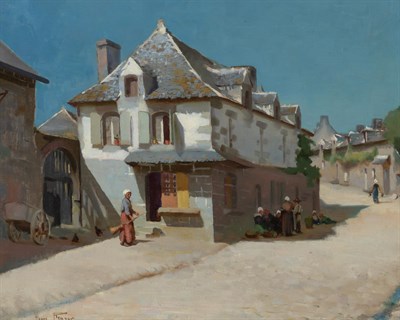 Lot 34 - Henry Kenyon American, 1861-1926 Street in...