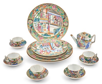 Lot 162 - Small Group of Chinese Export Rose Mandarin Porcelain