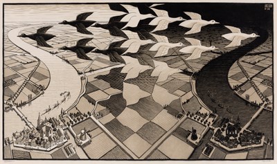 Lot 107 - Maurits Cornelis Escher (1898-1972) DAY AND...