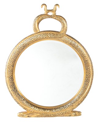Lot 188 - Regency Style Giltwood Dolphin Form Mirror...