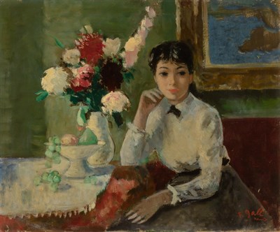 Lot 63 - Francois Gall French, 1912-1987 Young Woman...