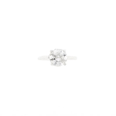 Lot 1177 - Silver and Diamond Ring