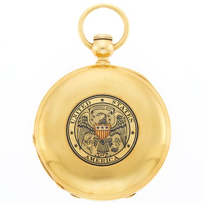 Lot 1154 - Waltham Gold Presentation Hunting Case Pocket Watch