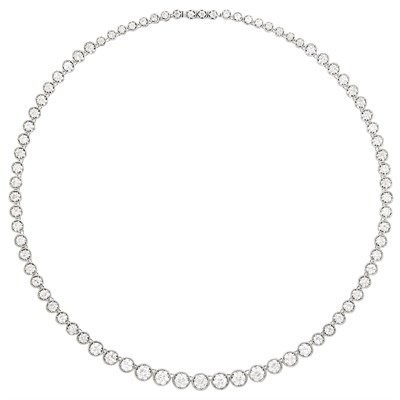 Lot 104 - Platinum and Diamond Necklace