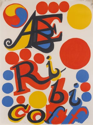 Lot 213 - Alexander Calder (1898-1976) ABE RIBICOFF...