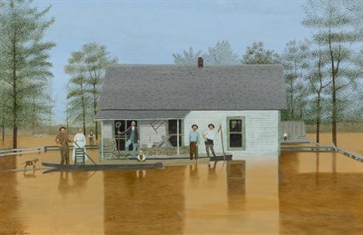 Lot 73 - Carroll Cloar American, 1913-1993 The Overflow,...