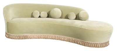 Lot 307 - Vladimir Kagan Style Upholstered Sofa Height...