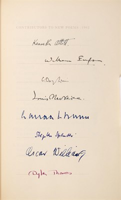 Lot 189 - [POETRY-THOMAS, DYLAN, et al] New Poems 1942:...
