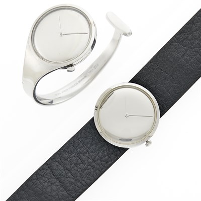 Lot 1282 - Georg Jensen Stainless Steel 'Vivianna' Wristwatch and 'Torun' Wristwatch
