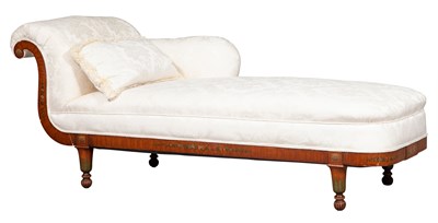 Lot 206 - Edwardian Style Upholstered Recamier Height 30...
