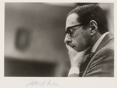 Lot 2005 - HAROLD ARLEN (1905-1986) Signed photograph. A...