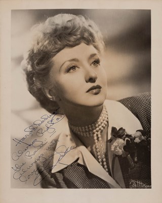 Lot 626 - A photograph inscribed from Celeste Holm to Harold Arlen