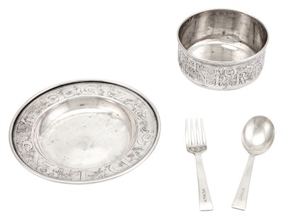 Lot 244 - William B. Kerr Sterling Silver Child's Bowl...