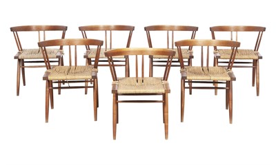 Lot 84 - Set of Seven George Nakashima Walnut...