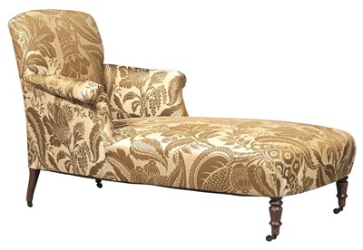 Lot 362 - Upholstered Chaise Longue Height 36 1/4 inches,...