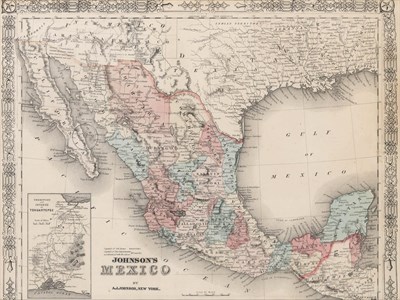 Lot 252 - [MAP] JOHNSON, A. J. Johnson's Mexico. New...