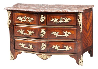 Lot 78 - Régence Gilt-Bronze Mounted Rosewood Commode...