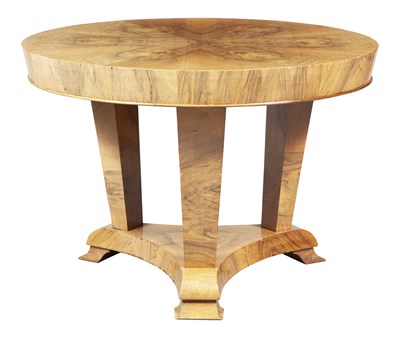 Lot 240 - Biedermeier Walnut Center Table Height 27 1/4...