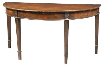 Lot 150 - George III Mahogany Demi-Lune Console Height...