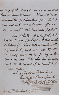 Lot 147 - DICKENS, CHARLES Autograph letter signed to...