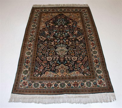 Lot 428 - Silk Sino-Kashan Prayer Rug China,...