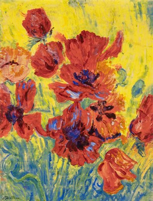 Lot 66 - Sir Jacob Epstein British, 1880-1959 Poppies...
