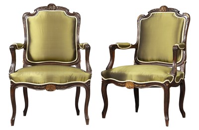Lot 137 - Pair of George III Style Upholstered Parcel...