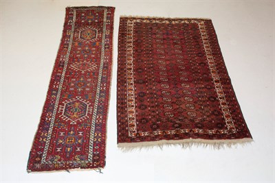 Lot 350 - Two Assorted Rugs An Afghan Bokhara together...