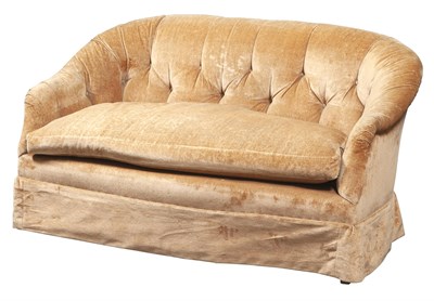 Lot 222 - Upholstered Loveseat Height 31 inches, width...