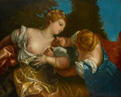 Lot 1001 - After Paolo Veronese Europa with her Maid Oil...