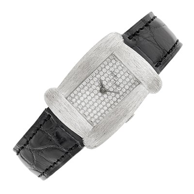 Lot 90 - Henry Dunay White Gold and Diamond Wristwatch