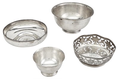 Lot 198 - Four American Sterling Silver Bowls Comprising...