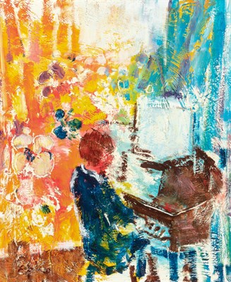 Lot 18 - Willering Epko Dutch, b. 1928 Figure at a...