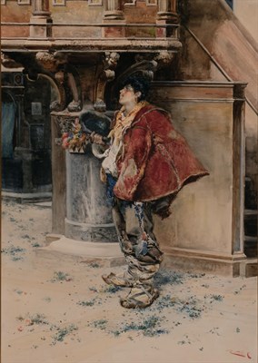 Lot 86 - Cesare Tiratelli Italian, 1864-1933 The Lover...
