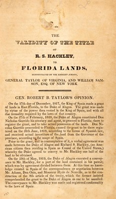 Lot 126 - [FLORIDA-STREETER COPY] TAYLOR, ROBERT BARRAUD...