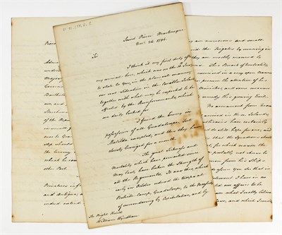 Lot 173 - [LEEWARD ISLANDS] VAUGHAN, JOHN, Sir. Long...