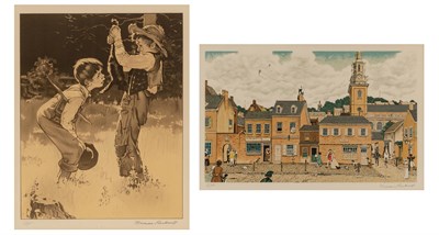 Lot 115 - Norman Rockwell (1894-1978) DEAD CAT; COLONIAL...