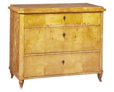 Lot 249 - Biedermeier Satinwood Chest of Drawers Height...