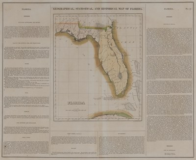 Lot 205 - [MAPS-FLORIDA & WEST INDIES] Two maps from...