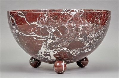 Lot 160 - Donghia Carved Marble Centerpiece Bowl Late...