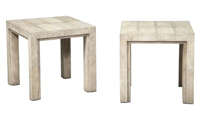 Lot 180 - Pair of R. & Y. Augousti Shagreen Side Tables...