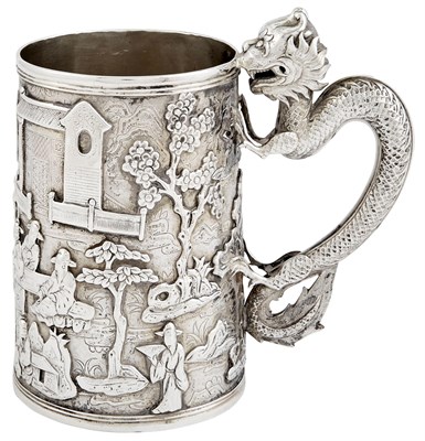 Lot 111 - Chinese Export Silver Mug Late 19th century...