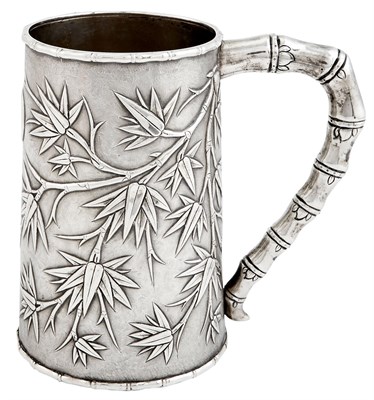 Lot 112 - Chinese Export Silver Mug Khecheong, Canton,...